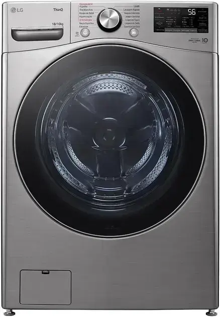 Lava e Seca LG Smart 18kg Inox Look